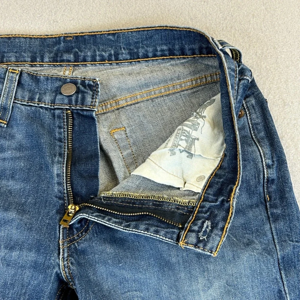 Levi's 514 Jeans Mens 30x32 (30x30) Blue Medium Wash Denim Straight Fit Classic